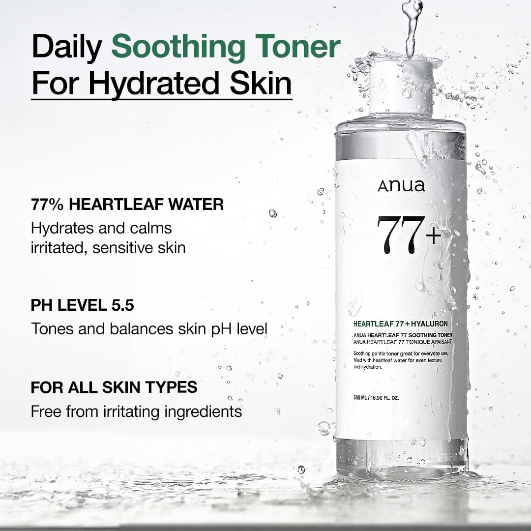 [Anua] Heartleaf 77% Soothing Toner 8.45 fl oz (250ml)/16.9 fl oz (500ml)