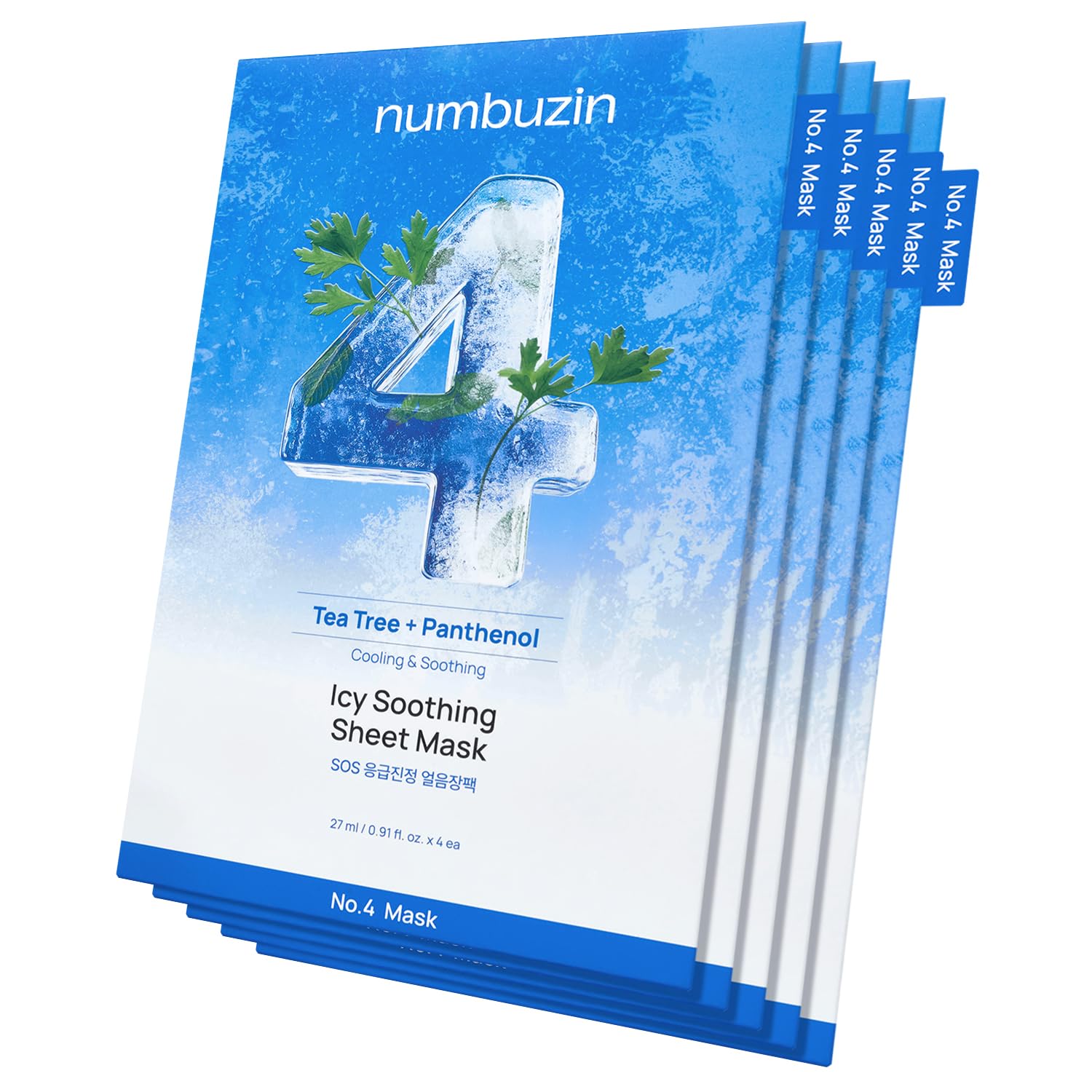 [Numbuzin] No.4 Icy Soothing Sheet Mask (5ea)