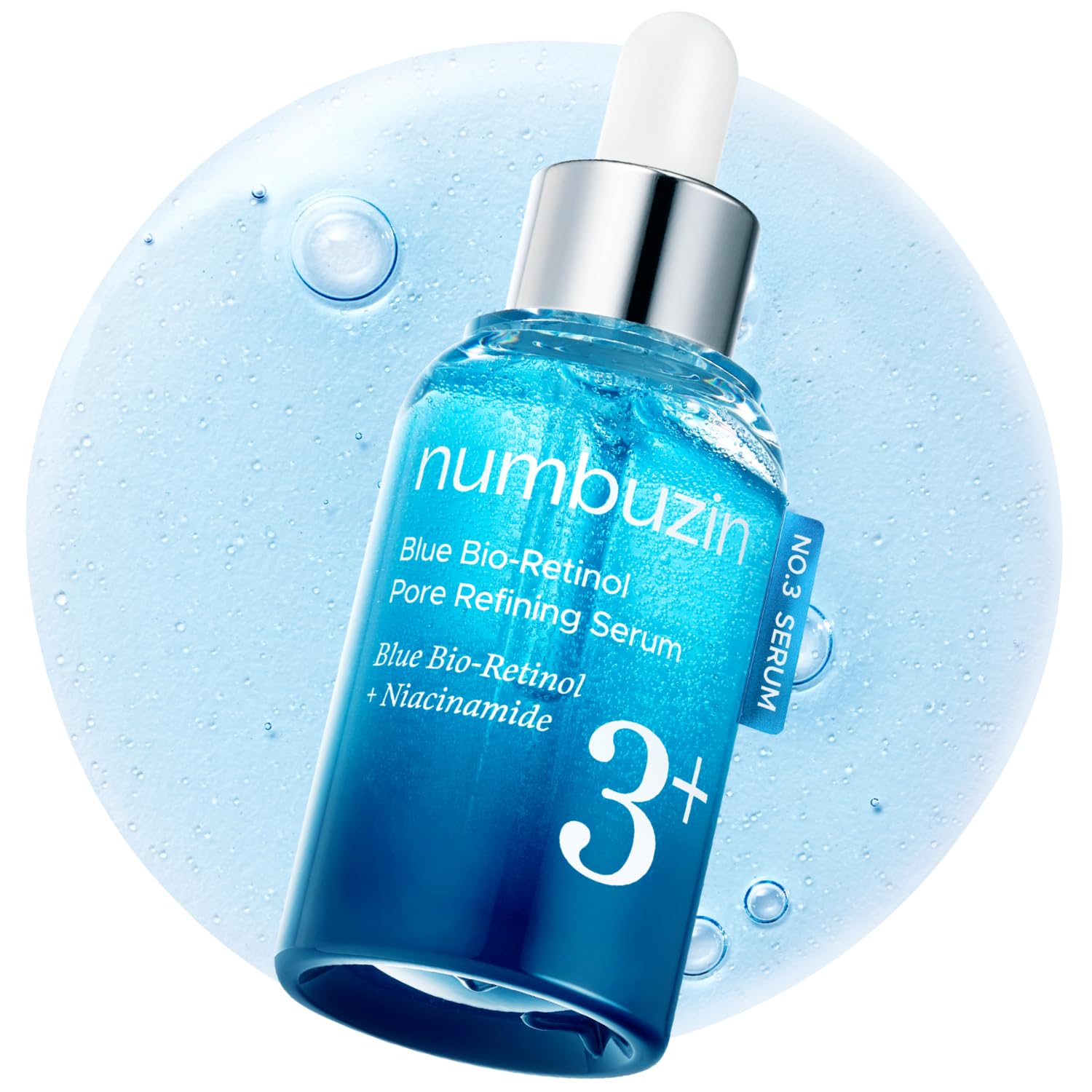 [Numbuzin] No.3 Blue Bio-Retinol Pore Refining Serum 1.01fl oz (30ml)