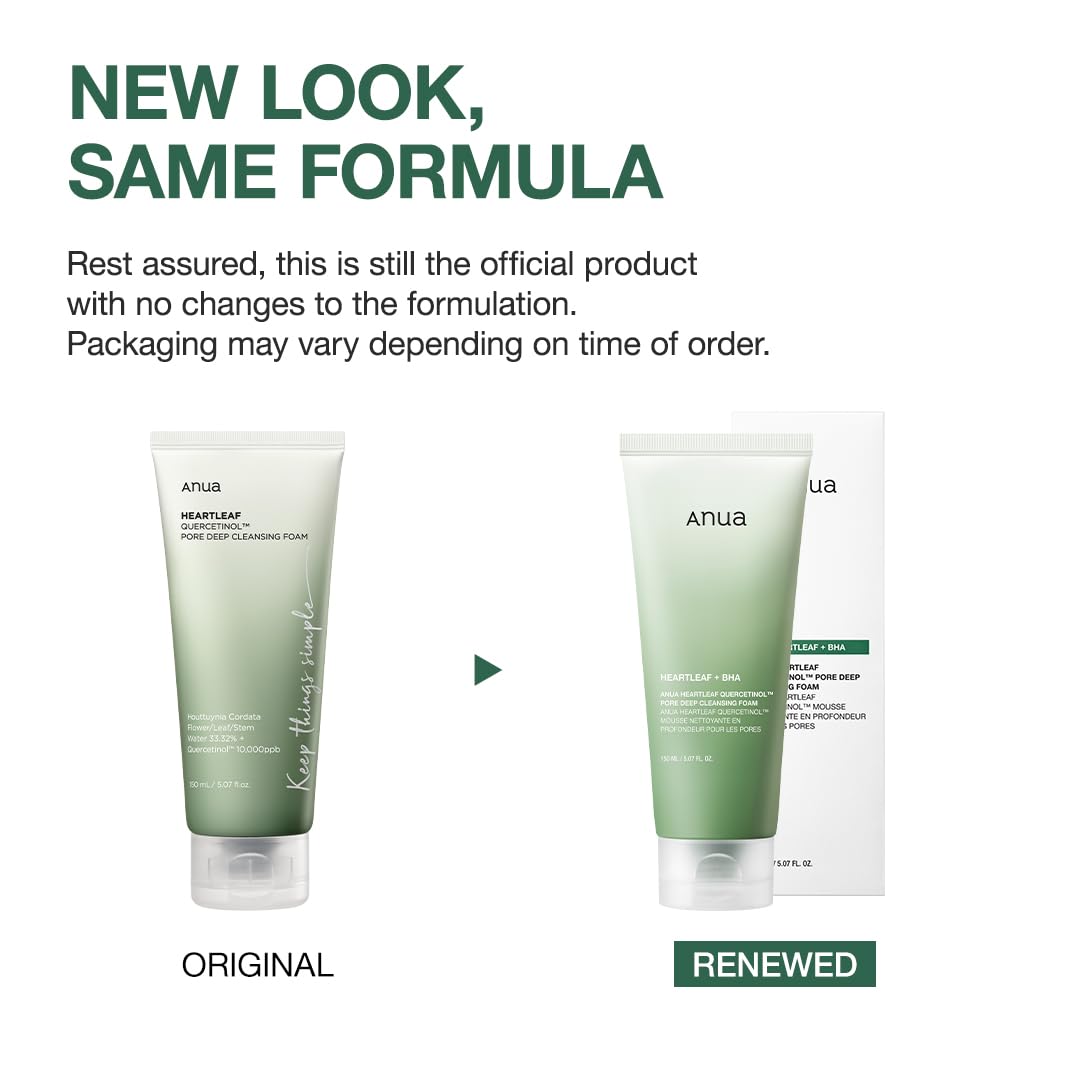 Heartleaf Quercetinol Pore Deep Cleansing Foam 5.07 fl oz(150ml)