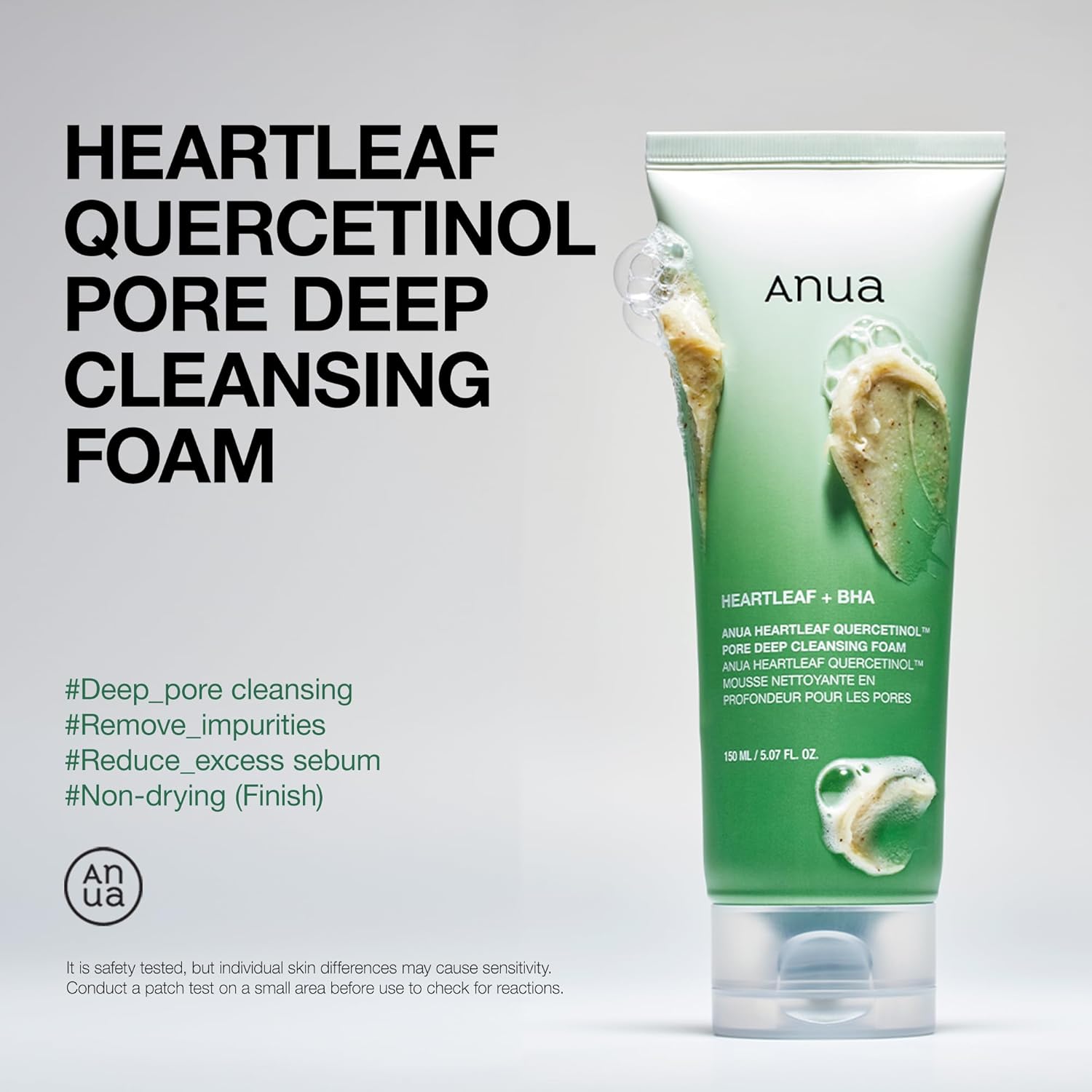 Heartleaf Quercetinol Pore Deep Cleansing Foam 5.07 fl oz(150ml)