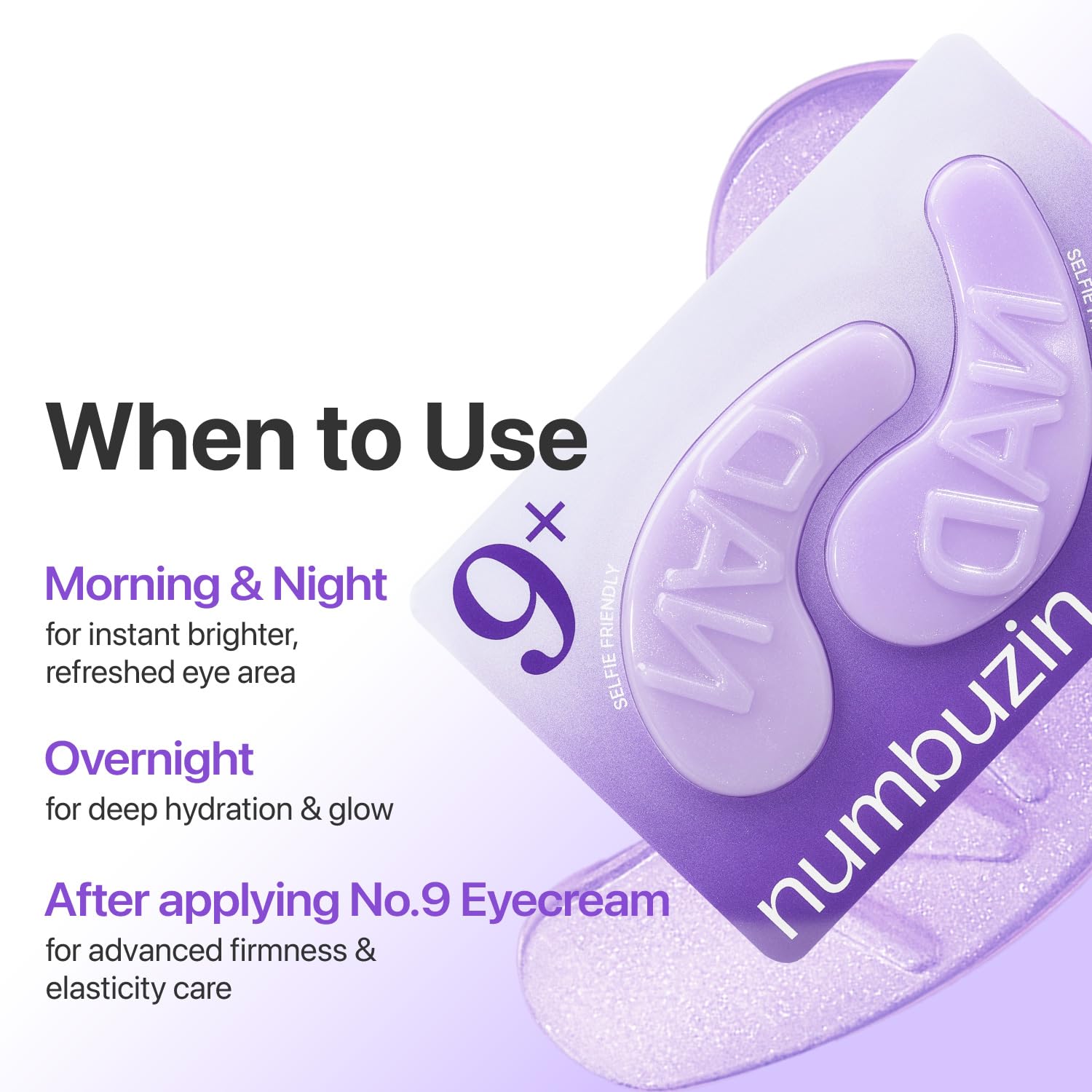 [Numbuzin] No.9 NAD+ Collagen Under Eye Patches (5ea)