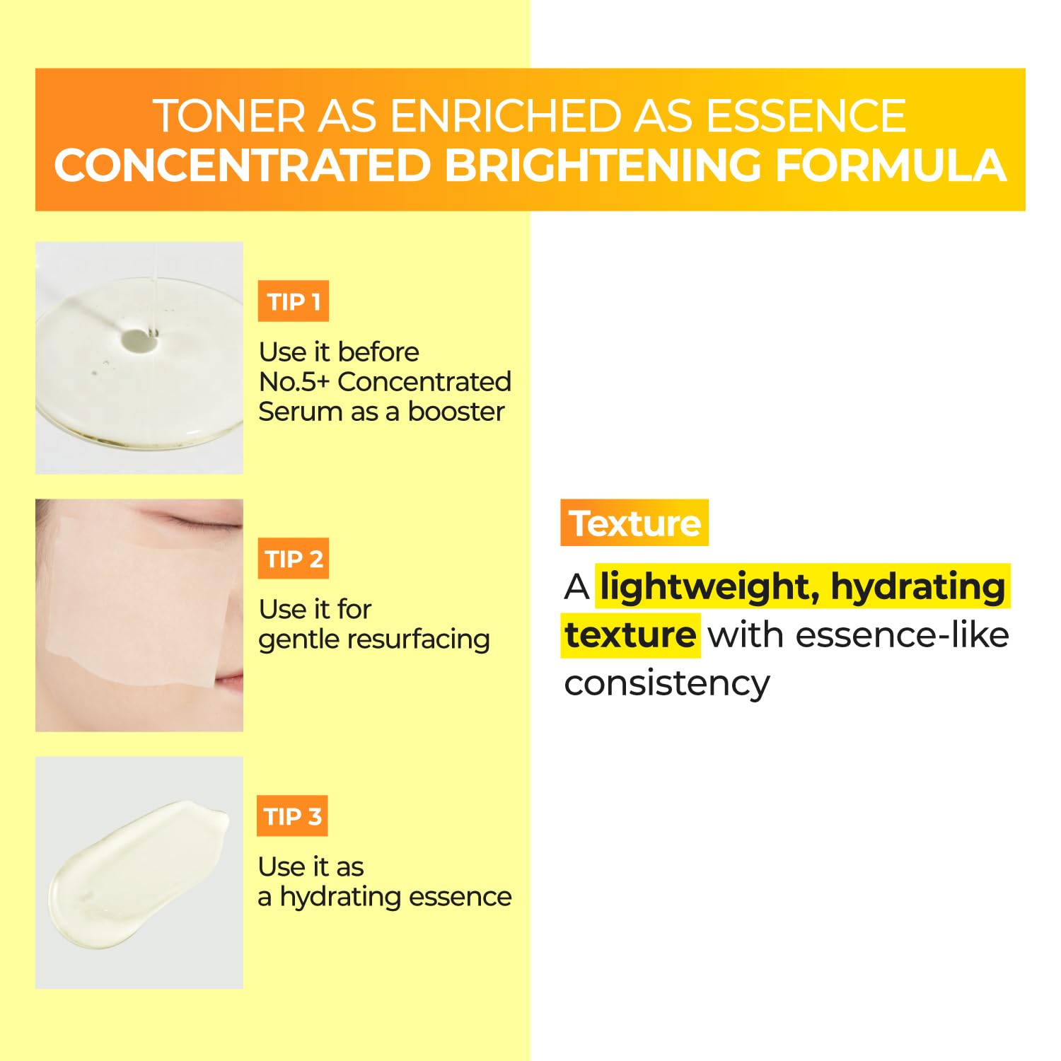 [Numbuzin] No.5+ Vitamin Boosting Essential Toner 6.76fl oz (200ml)