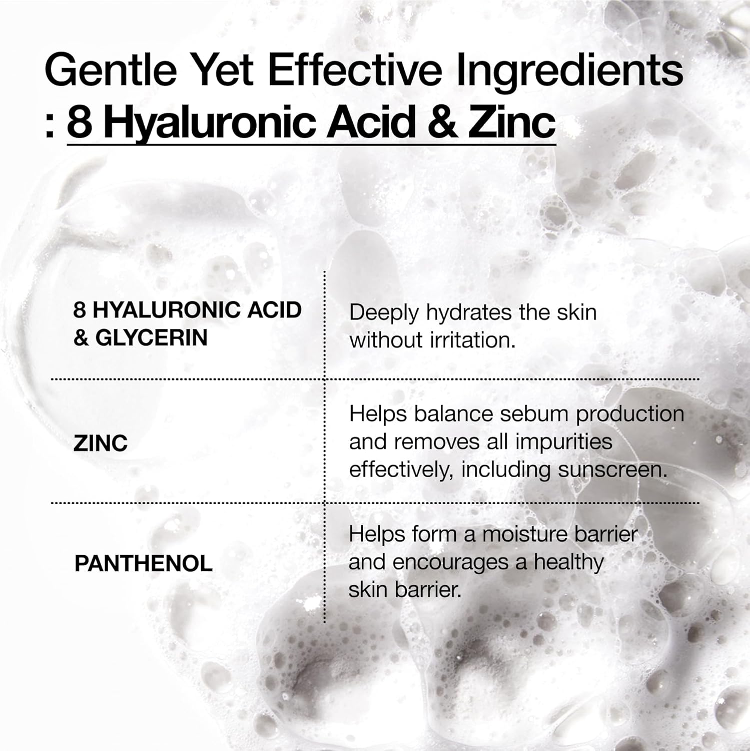 8 Hyaluronic Acid Hydrating Gentle Foaming Cleanser 5.07fl.oz (150ml)