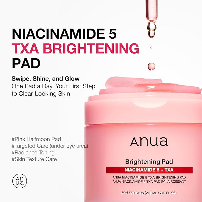 [Anua] Niacinamide 5 TXA Brightening Pad 7.10 fl oz (210ml) (60Pads)