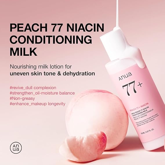 [Anua] Peach 77% Niacin Conditioning Milk 5.07 fl oz (150ml)