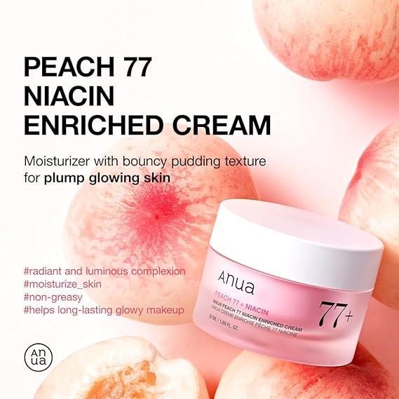 [Anua] Peach 77% Niacin Enriched Cream 1.69 fl oz (50ml)