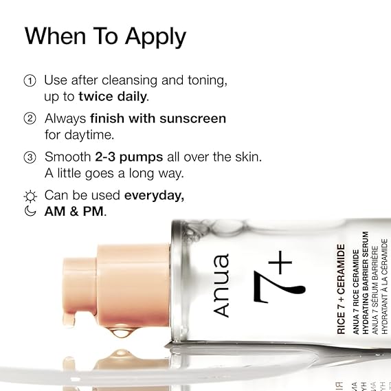 [Anua] Rice Ceramide 7 Hydrating Barrier Serum 1.69 fl oz (50ml)