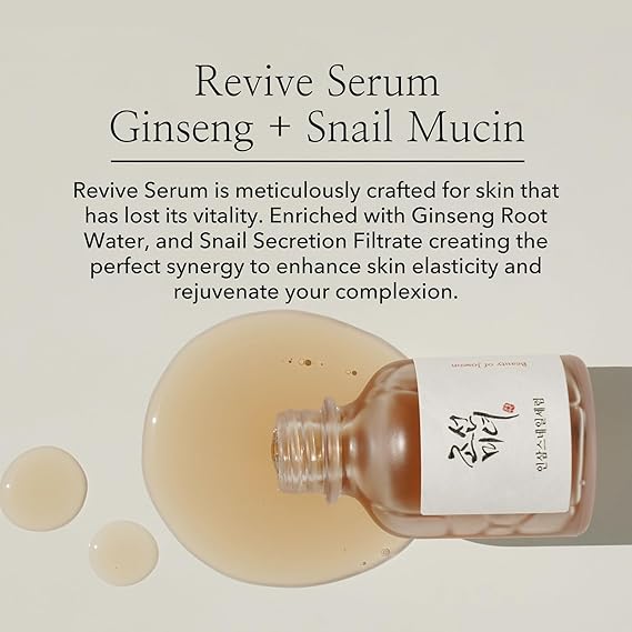 [Beauty of Joseon] Revive Serum : Ginseng + Snail Mucin 1 fl oz (30ml)
