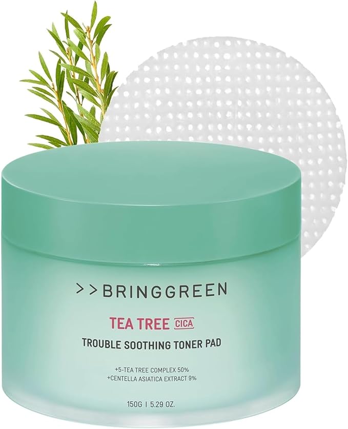 [Bringgreen] Tea Tree Cica Trouble Soothing Toner Pad 5.29 oz (150g) (90 Pads)