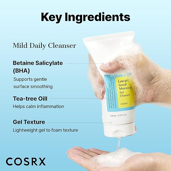 [COSRX] Low pH Good Morning Gel Cleanser 5.07 fl oz (150ml)