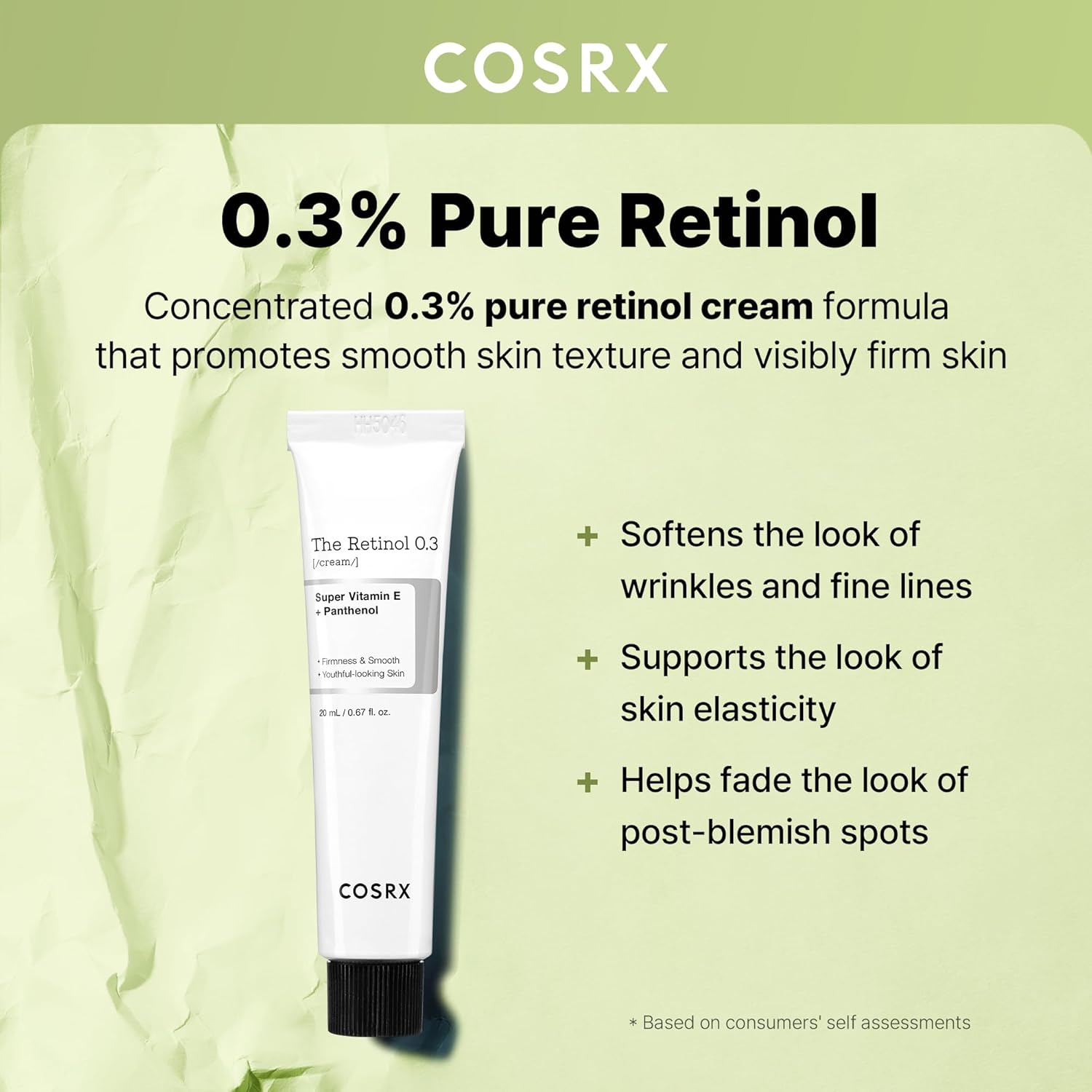 [COSRX] The Retinol 0.3 Cream 0.67 fl oz (20ml)