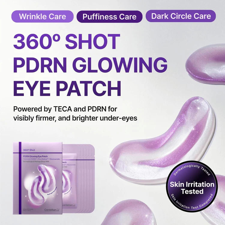 [Centellian24] 360 Shot PDRN Glowing Eye Patch_6 Pairs (12 Patches)
