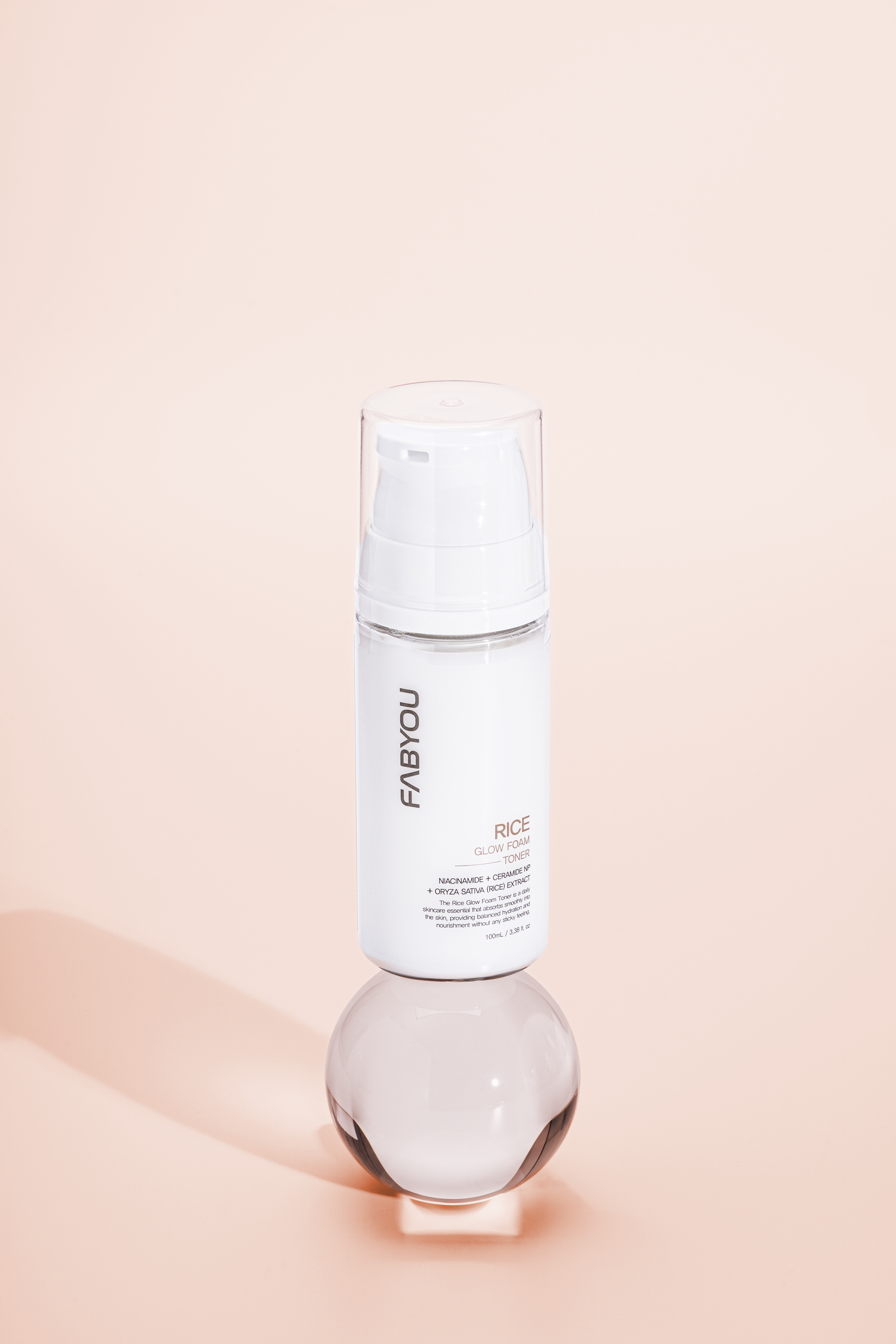 FABYOU Rice Glow Foam Toner 3.38 fl oz(100ml), 5.06 fl oz(150ml)