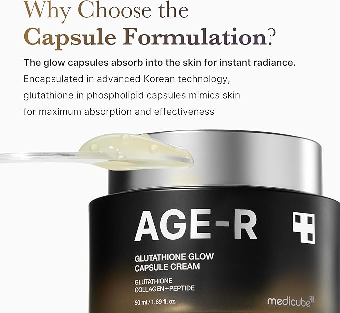 [Medicube] AGE-R Glutathione Glow Capsule Cream 1.69 fl oz (50ml)