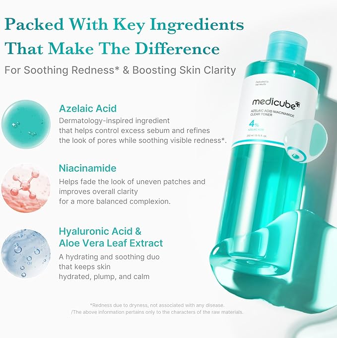 [Medicube] Azelaic Acid Niacinamide Clear Toner 8.45 fl oz (250ml)