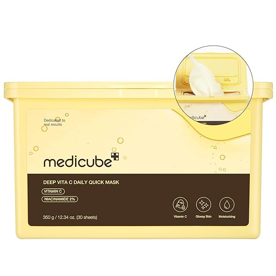 [Medicube] Deep Vita C Daily Quick Mask 12.34 oz (350g) (30 sheets)
