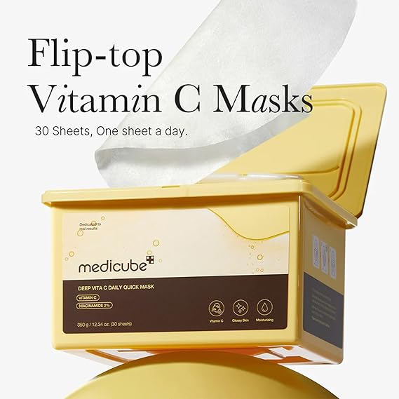 [Medicube] Deep Vita C Daily Quick Mask 12.34 oz (350g) (30 sheets)