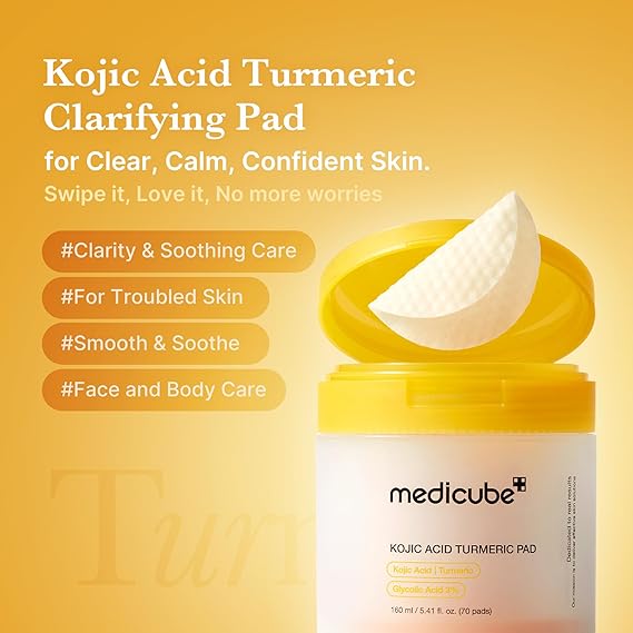 [Medicube] Kojic Acid Turmeric Pad 5.41 fl oz (160ml) (70Pads)