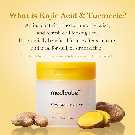 [Medicube] Kojic Acid Turmeric Pad 5.41 fl oz (160ml) (70Pads)