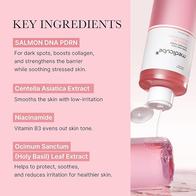 [Medicube] PDRN Pink Cica Soothing Toner 8.45 fl oz (250ml)