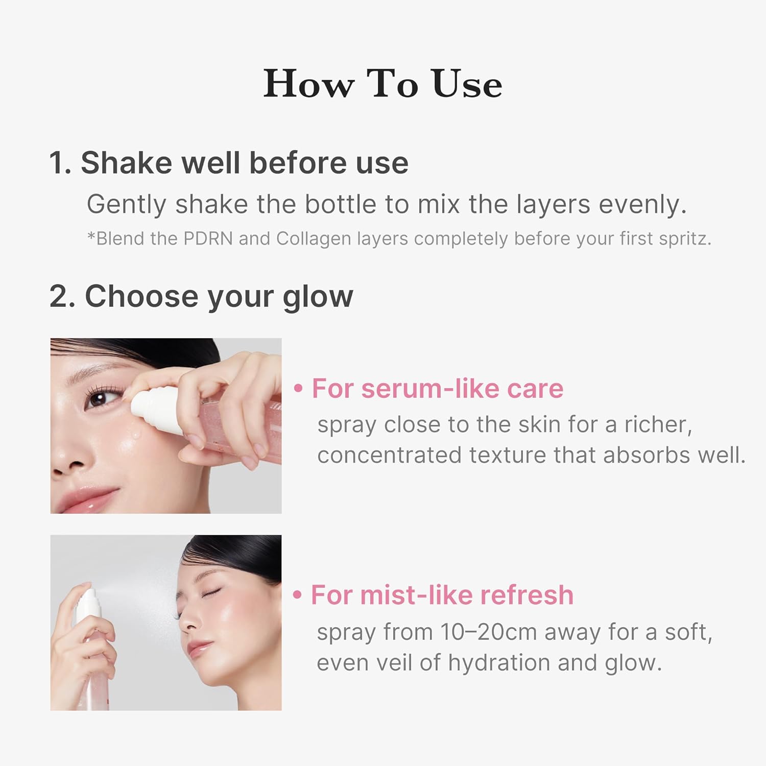 [Medicube] PDRN Pink Collagen Glow Jelly Mist Serum 3.38 fl oz (100ml)