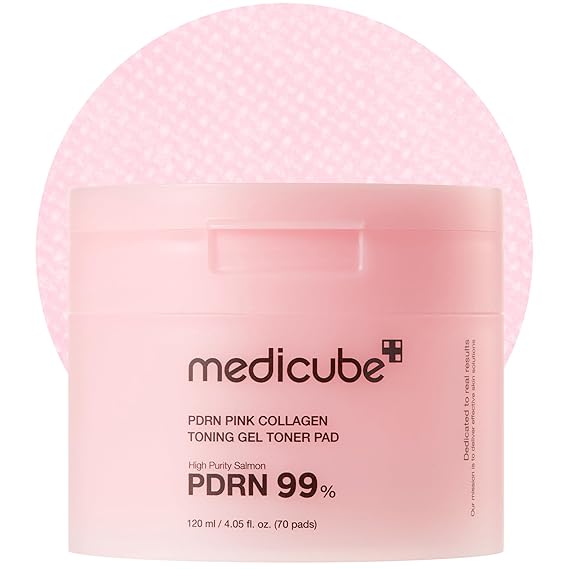 [Medicube] PDRN Pink Collagen Toning Gel Toner Pad 4.05 fl oz (120ml) (70Pads)