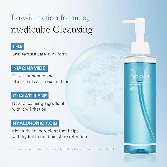 [Medicube] Zero Pore Blackhead Deep Cleansing Oil 6.93 fl oz (205ml)