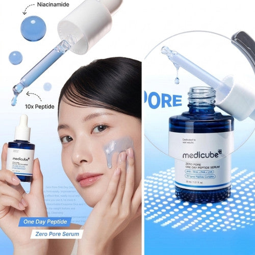 [Medicube] Zero Pore One Day Peptide Serum 1.01 fl oz (30ml)