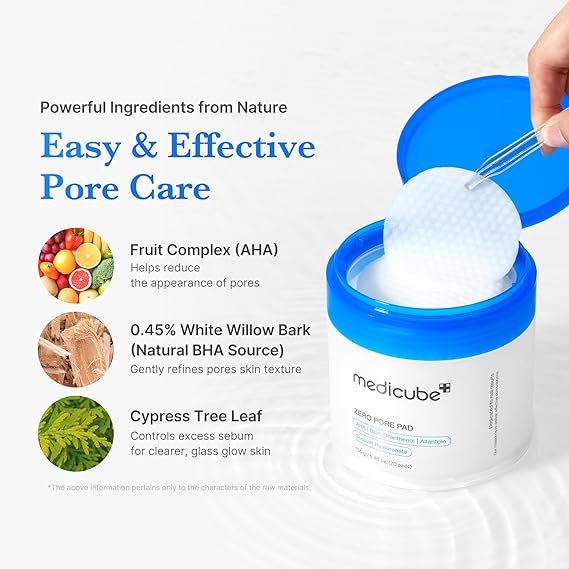 [Medicube] Zero Pore Pad 2.0 5.46 oz (155g) (70Pads)