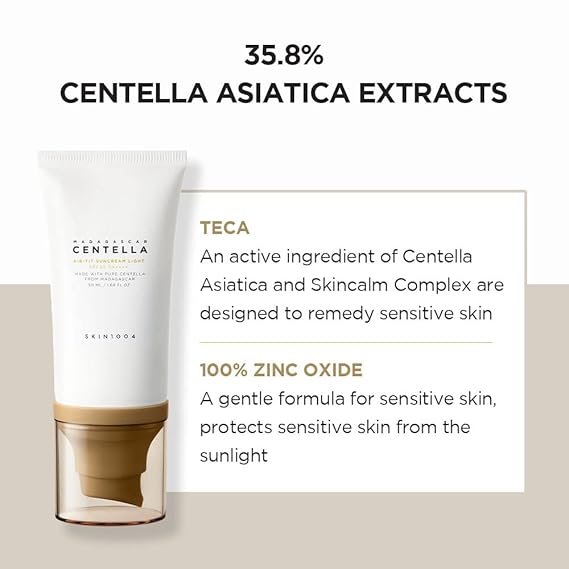 [Skin1004] Madagascar Centella Air-Fit Suncream Light 1.69 fl oz (50ml)