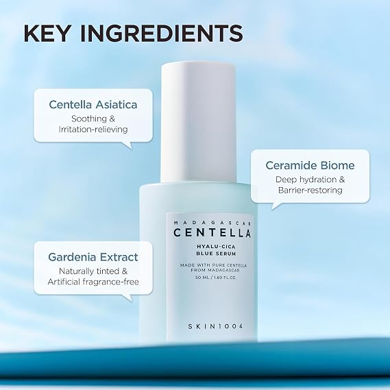 [Skin1004] Madagascar Centella Hyalu-Cica Blue Serum 1.69 fl oz (50ml)