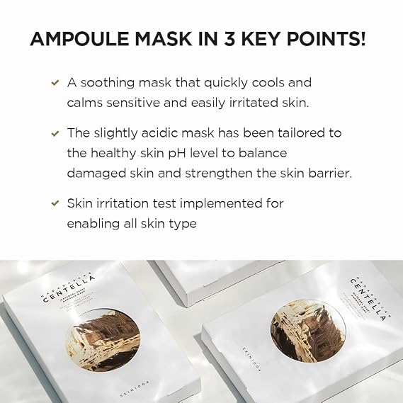 [Skin1004] Madagascar Centella Watergel Sheet Ampoule Mask 0.84 fl oz (25ml) (5ea)