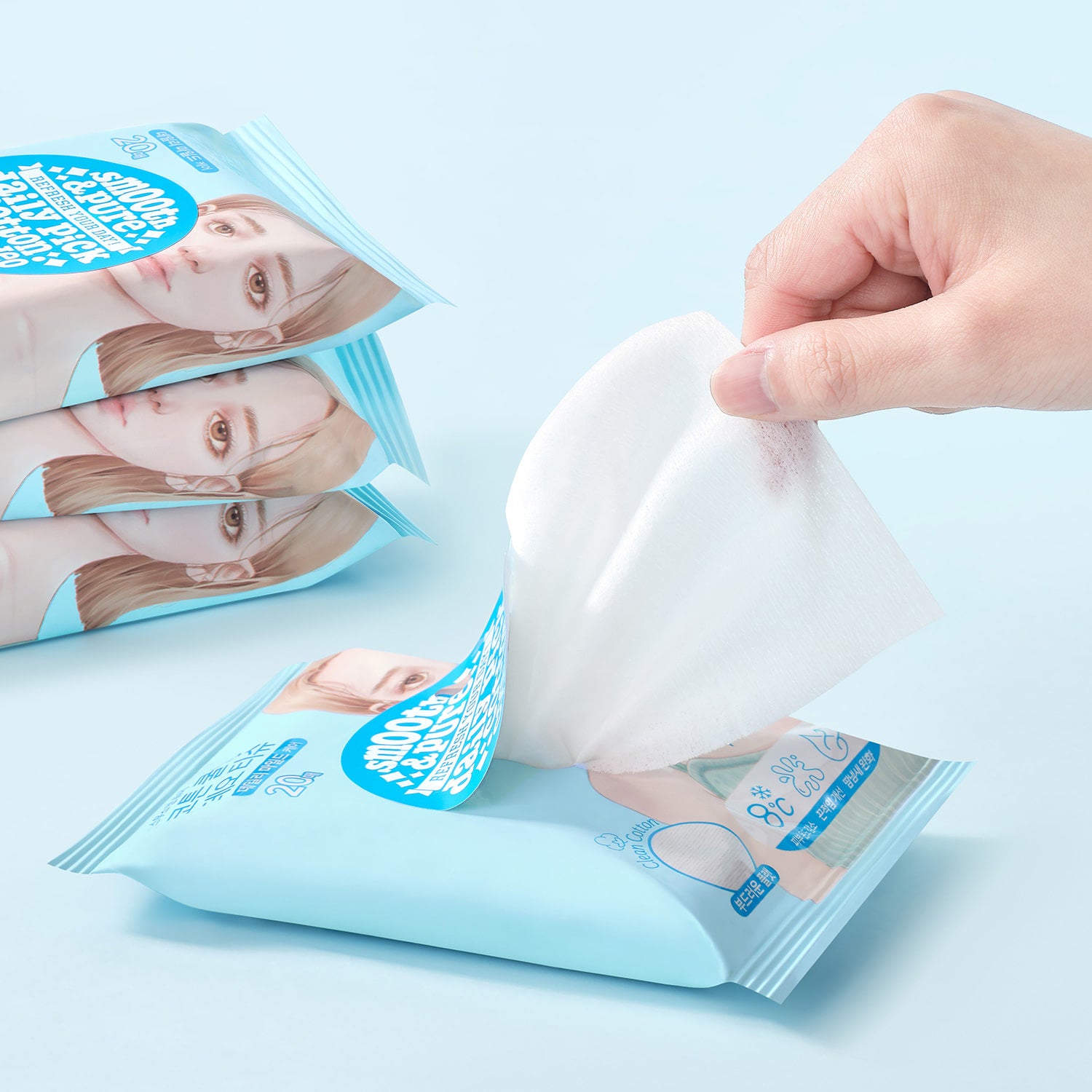 [Ariul] Smooth & Pure Cotton Cooling Deo Tissue (20sheets)