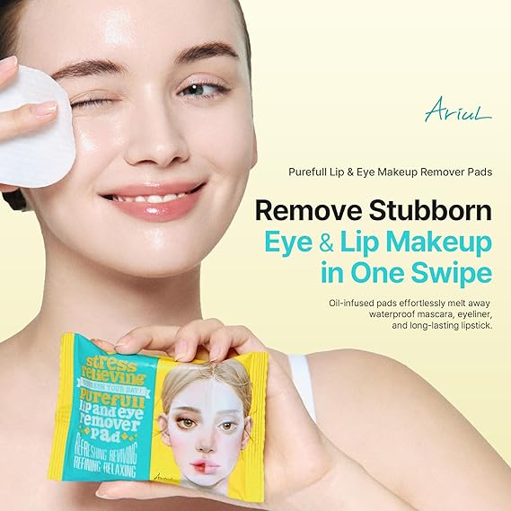 [Ariul] Stress Relieving Purefull Lip and Eye Remover Pad (10P/30P)