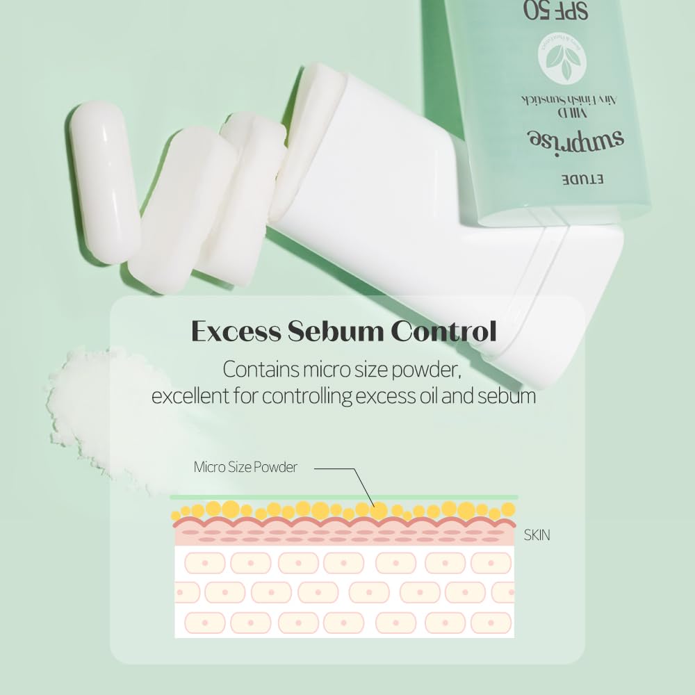 [Etude] Sunprise Mild Airy Finish Sunstick SPF50+ PA++++_0.67oz (19g)